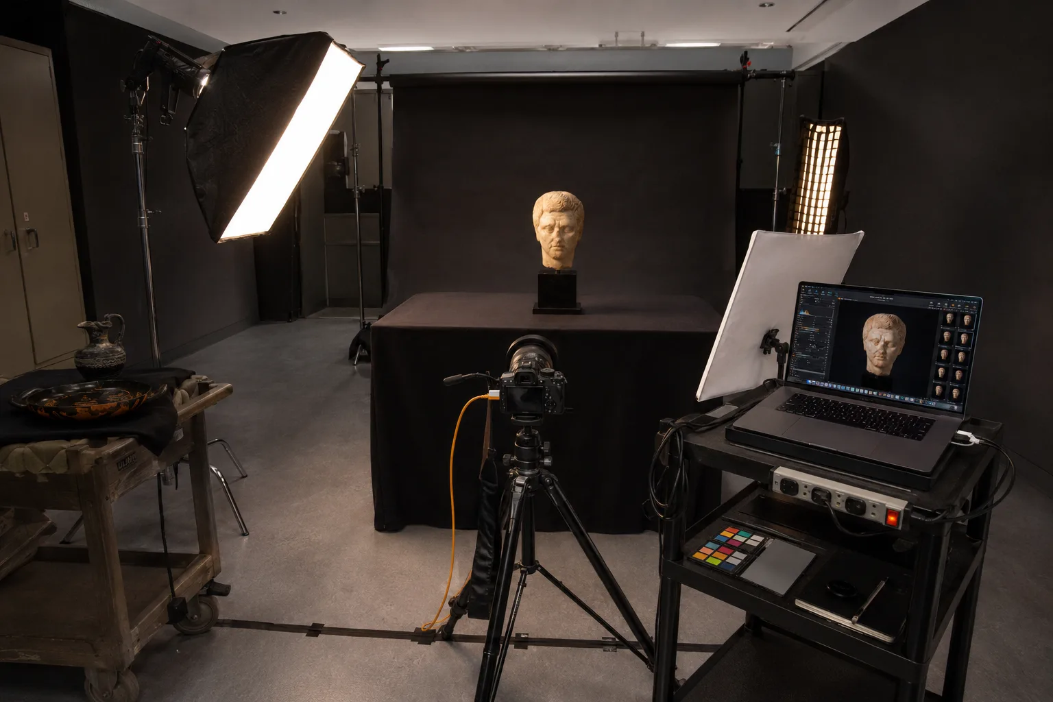 Set de fotografía de estudio