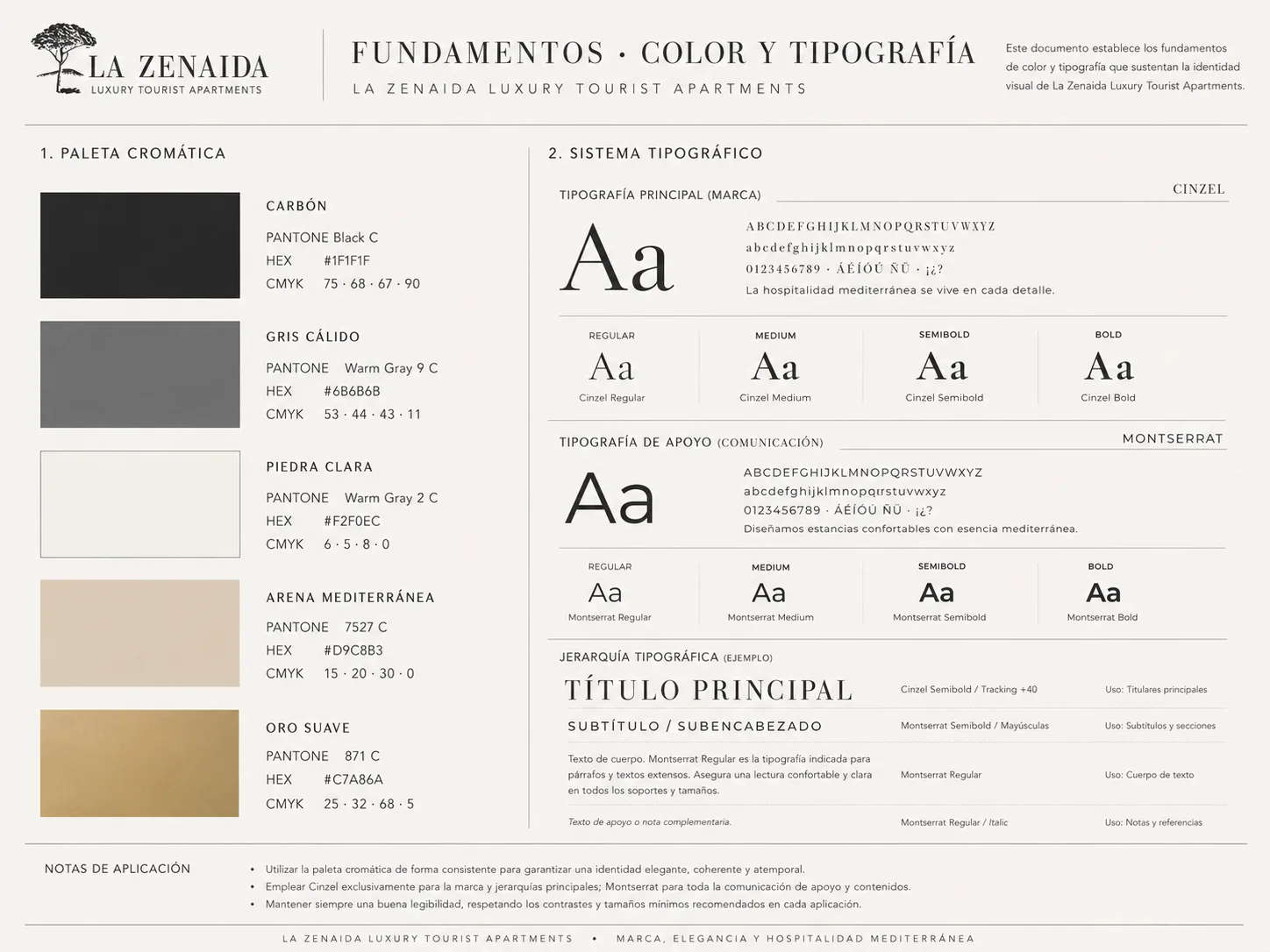 Paleta de color y tipografía